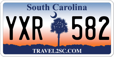 SC license plate YXR582