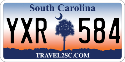 SC license plate YXR584