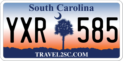 SC license plate YXR585