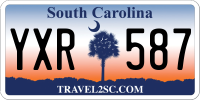 SC license plate YXR587
