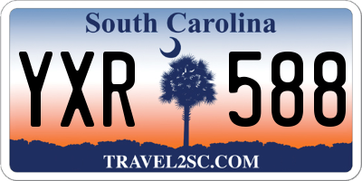 SC license plate YXR588