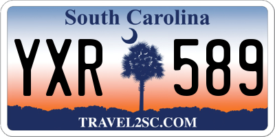 SC license plate YXR589