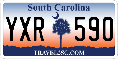 SC license plate YXR590