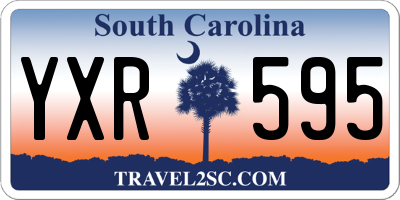 SC license plate YXR595