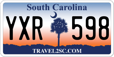 SC license plate YXR598