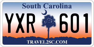 SC license plate YXR601