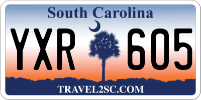 SC license plate YXR605