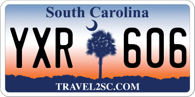 SC license plate YXR606