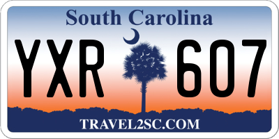 SC license plate YXR607