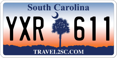 SC license plate YXR611