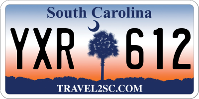 SC license plate YXR612