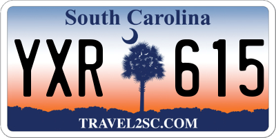 SC license plate YXR615