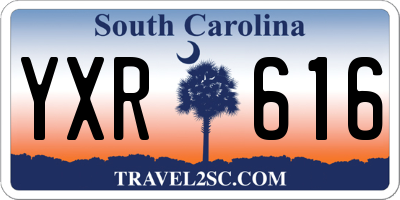 SC license plate YXR616