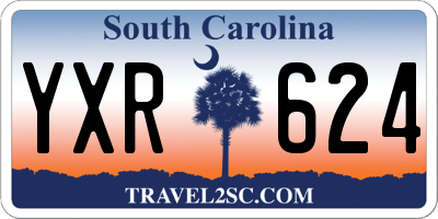 SC license plate YXR624