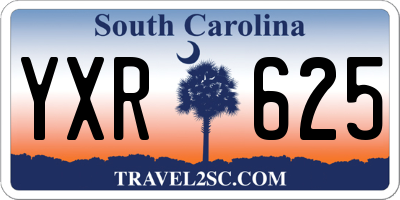 SC license plate YXR625