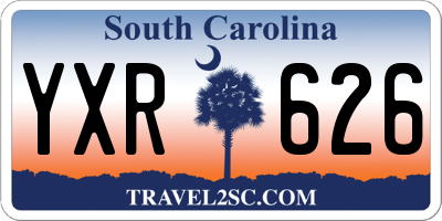 SC license plate YXR626