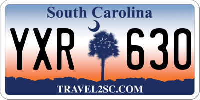 SC license plate YXR630