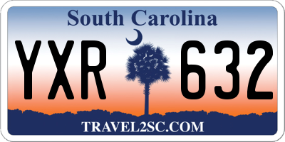 SC license plate YXR632