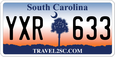 SC license plate YXR633