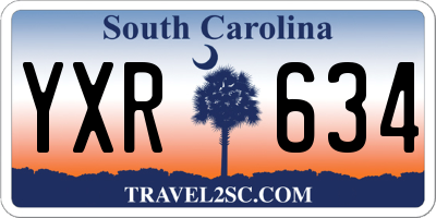 SC license plate YXR634