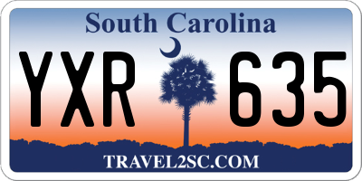 SC license plate YXR635