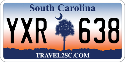 SC license plate YXR638
