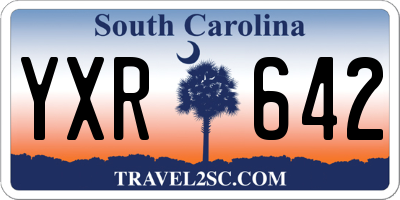 SC license plate YXR642