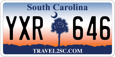 SC license plate YXR646