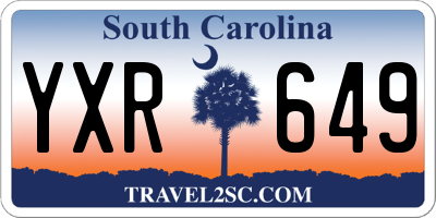 SC license plate YXR649
