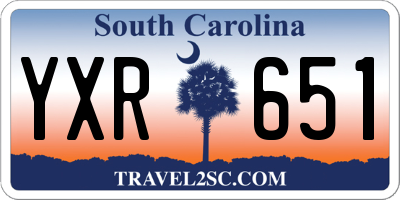 SC license plate YXR651
