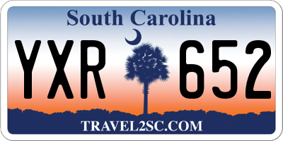 SC license plate YXR652