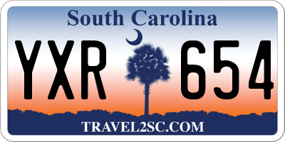SC license plate YXR654