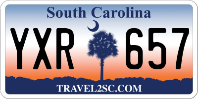 SC license plate YXR657