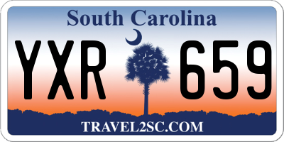 SC license plate YXR659