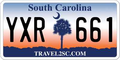 SC license plate YXR661