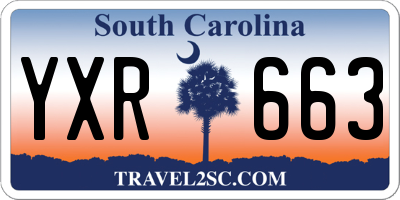 SC license plate YXR663