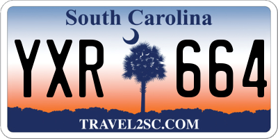 SC license plate YXR664