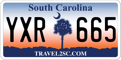 SC license plate YXR665