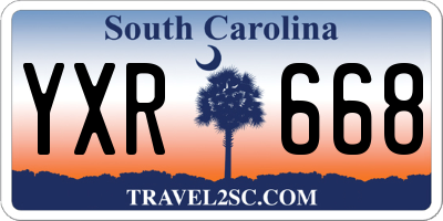 SC license plate YXR668
