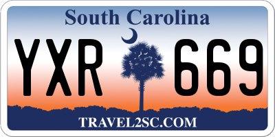 SC license plate YXR669