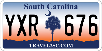SC license plate YXR676