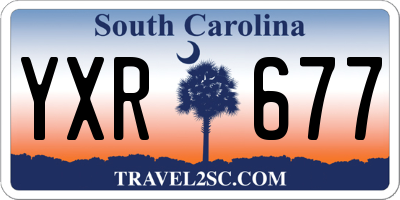 SC license plate YXR677