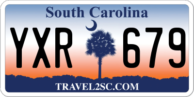 SC license plate YXR679