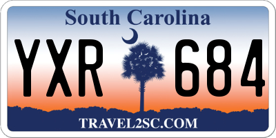 SC license plate YXR684