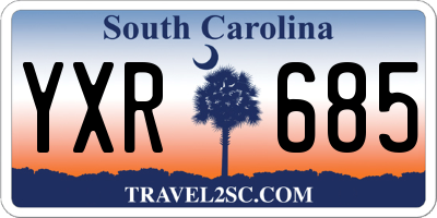 SC license plate YXR685