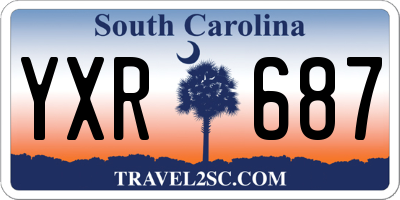 SC license plate YXR687