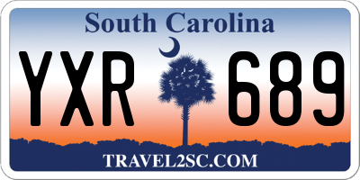 SC license plate YXR689