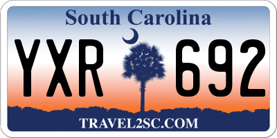 SC license plate YXR692