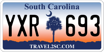 SC license plate YXR693