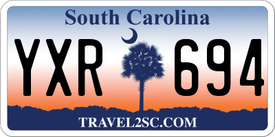 SC license plate YXR694